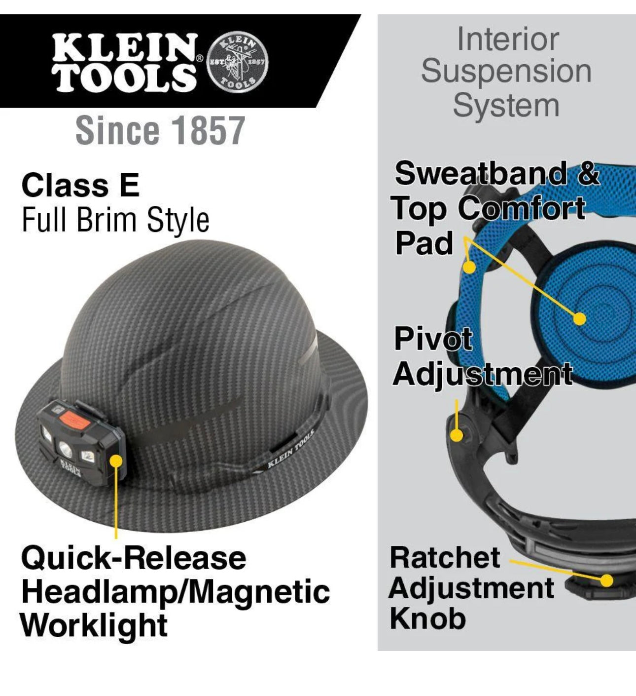 Custom design on Klein brand with light included