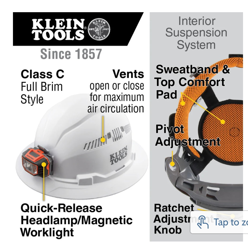 Custom design on Klein brand with light included