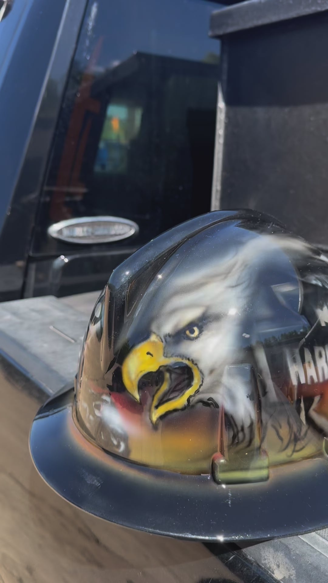 Harley Davidson. Hardhat. Custom Hardhat.